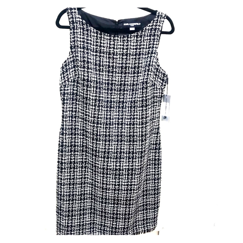 NWT: Karl Lagerfeld Tweed Sheath Dress